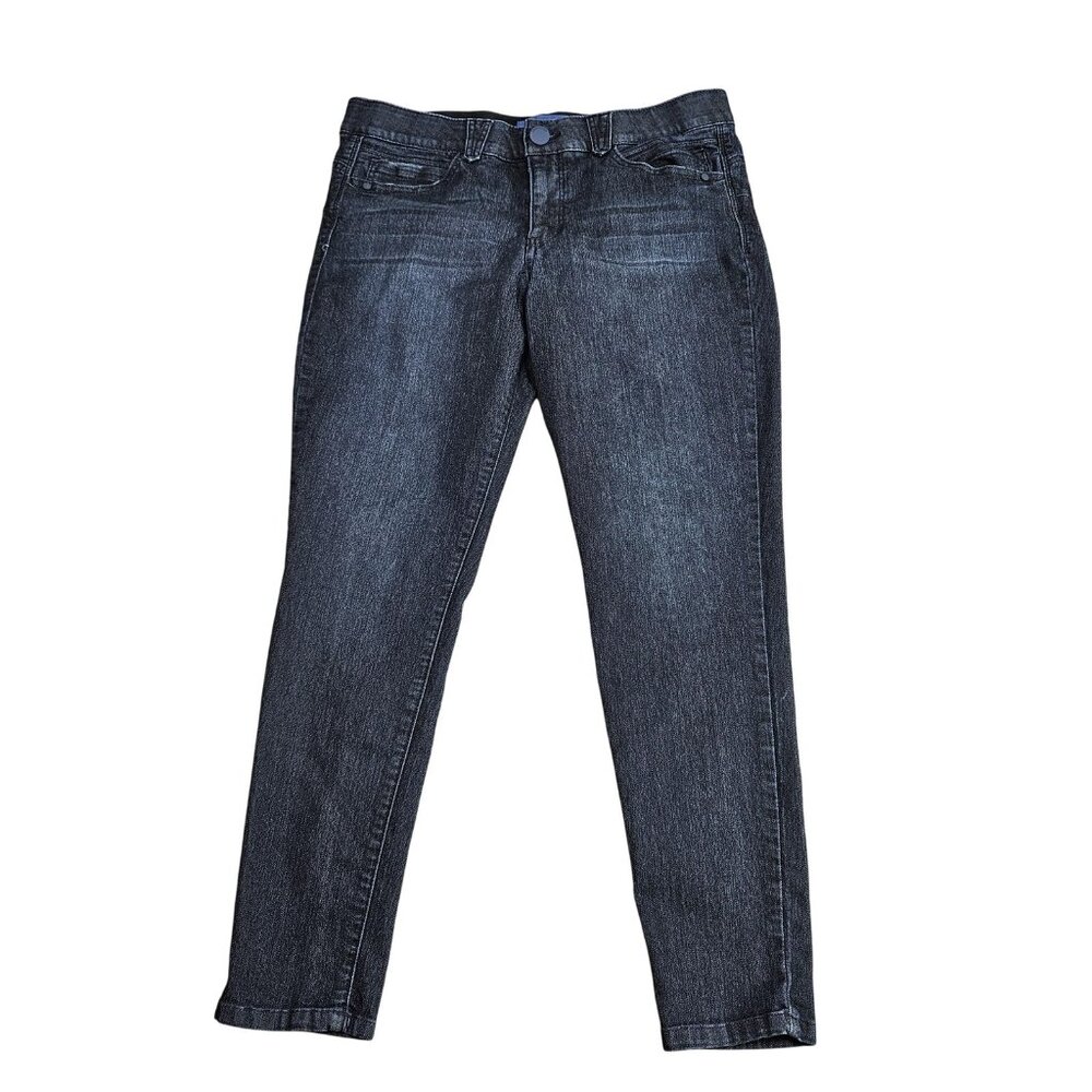 Democracy‎ Jeans Womens 16 Black "Ab" Solution Mid Rise Skinny Stretch Denim